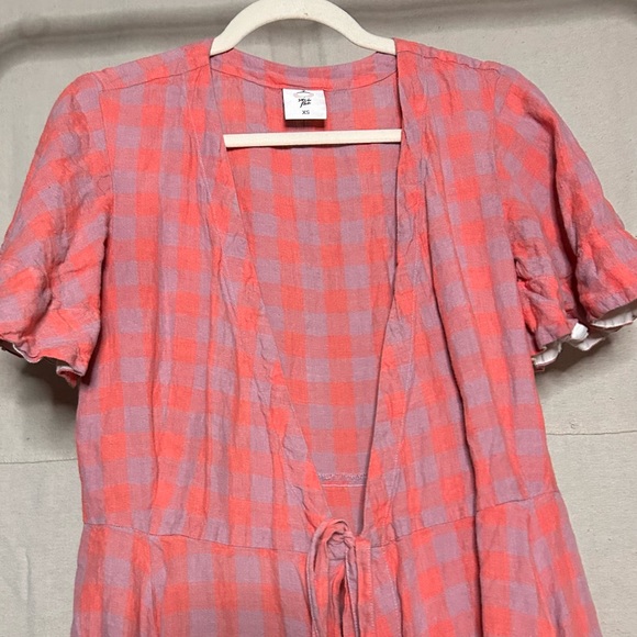 Son de Flor Pink Checkered Dress - Picture 3 of 3